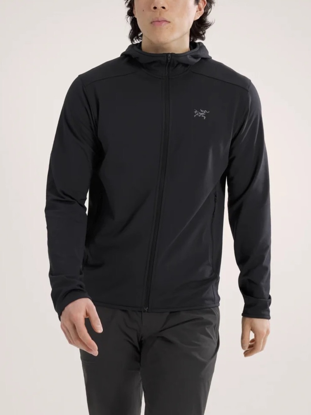 Arc’teryx Kyanite Lightweight Fleece Hoodie black size XL
